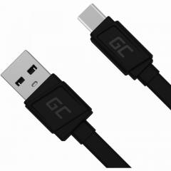 KAB USB > USB-C (ST - ST) 0,25m Green Cell Black