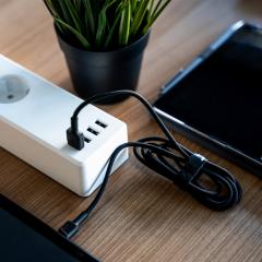 KAB USB > USB-C (ST-ST) 1,2m Green Cell Backlight Green LED Black