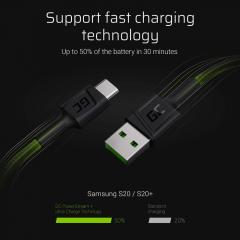 KAB USB > USB-C (ST - ST) 2m Green Cell Black