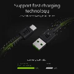KAB USB > USB-C (ST - ST) 2m Green Cell Black