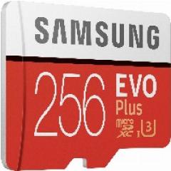 256GB Samsung EVO Plus MicroSDXC 100MB/s +Adapter