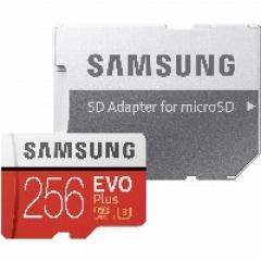 256GB Samsung EVO Plus MicroSDXC 100MB/s +Adapter