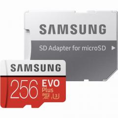 256GB Samsung EVO Plus MicroSDXC 100MB/s +Adapter