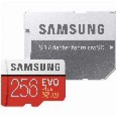 256GB Samsung EVO Plus MicroSDXC 100MB/s +Adapter