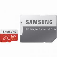 256GB Samsung EVO Plus MicroSDXC 100MB/s +Adapter