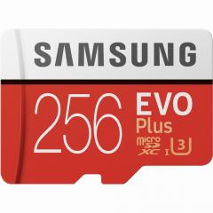 256GB Samsung EVO Plus MicroSDXC 100MB/s +Adapter