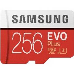 256GB Samsung EVO Plus MicroSDXC 100MB/s +Adapter