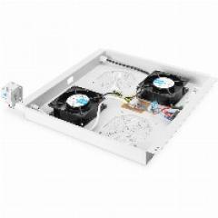 NWSZ Dachlüftereinheit Digitus für Unique Netzw. & Dyna. Basic 2 Lüfter, Schalter, Thermostat, 276 m³ zirk./h, Farbe Grau (RAL 7035)
