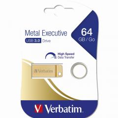 STICK 64GB USB 3.0 Verbatim Metal Executive gold