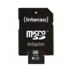 4GB Intenso MicroSDHC 20MB/s +Adapter