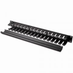 NWSZ Kabelmanagement Käfig 19 1HE Digitus abnehmbare Rückblende, Farbe black (RAL 9005)