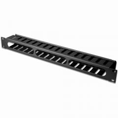 NWSZ Kabelmanagement Käfig 19 1HE Digitus abnehmbare Rückblende, Farbe black (RAL 9005)