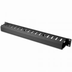 NWSZ Kabelmanagement Käfig 19 1HE Digitus abnehmbare Rückblende, Farbe black (RAL 9005)