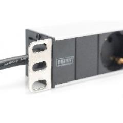 NWSZ Steckdosenleiste Aluminium PDU 1U Digitus Nennleistung: 4000W, 250VAC 50/60Hz, 8x Schutzkontakt