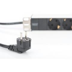 NWSZ Steckdosenleiste Aluminium PDU 1U Digitus Nennleistung: 4000W, 250VAC 50/60Hz, 8x Schutzkontakt