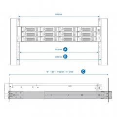 Z Qnap Rackschienenkit