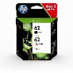 TIN HP # 62 Black & Color (C/M/Y) N9J71AE