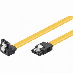SATA III 0,7m 90° mit Clip