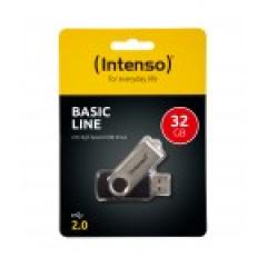 STICK 32GB USB 2.0 Intenso Basic Line Black/Silver