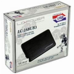 6cm SATA USB3 LC-Power Alu black