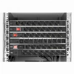 NWSZ Steckdosenleiste Aluminium PDU 1U Digitus 16A, 4000W, 250VAC 50/60Hz, 7x Schutzkontakt, Überlastschutz