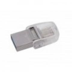 STICK 64GB USB 3.1 Kingston DataTraveler microDuo 3C Type-A/Type-C for Apple Silver