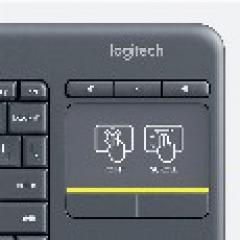 Logitech K400 Plus Wireless US International black