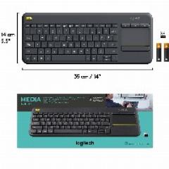 Logitech K400 Plus Wireless US International black