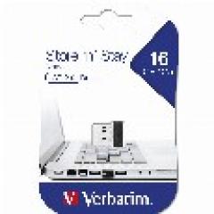 STICK 16GB USB 2.0 Verbatim StorenStay Nano black