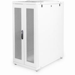 Serverschrank 19 26HE Digitus 1260x600x1000 mm, Farbe Grau (RAL 7035), perforierte Tür