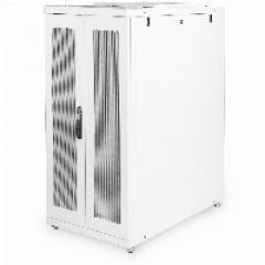 Serverschrank 19 26HE Digitus 1260x600x1000 mm, Farbe Grau (RAL 7035), perforierte Tür