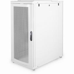 Serverschrank 19 26HE Digitus 1260x600x1000 mm, Farbe Grau (RAL 7035), perforierte Tür
