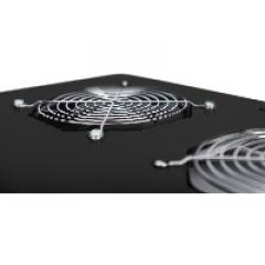 NWSZ Dachlüftereinheit Digitus für Unique Serverschränke 6 Lüfter, Schalter, Thermostat, 828 m³ zirk./h, Farbe black (RAL 9005)