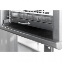 NWSZ Tastatureinschub abschließbar 19 1HE Digitus Farbe black RAL 9005