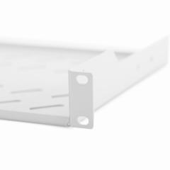 NWSZ Fachboden 19 1HE Digitus zum Festeinbau perforiert, Farbe Grau (RAL 7035), bis zu 15 kg, 45x483x250 mm