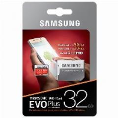 32GB Samsung EVO Plus MicroSDHC 95MB/s +Adapter
