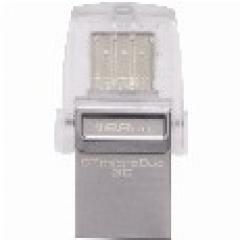 STICK 128GB USB 3.1 Kingston DataTraveler microDuo 3C Type-A/Type-C for Apple Silver