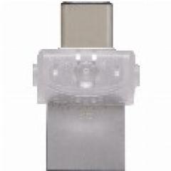 STICK 128GB USB 3.1 Kingston DataTraveler microDuo 3C Type-A/Type-C for Apple Silver