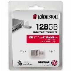 STICK 128GB USB 3.1 Kingston DataTraveler microDuo 3C Type-A/Type-C for Apple Silver