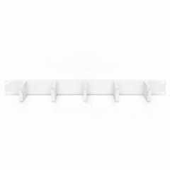 NWSZ Kabelrangierpanel 19 1HE Digitus5x Kabelringe 40x60 mm, Farbe Grau (RAL 7035)