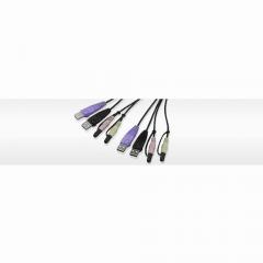 KVM Cable Switch 2-Port USB DVI KVM Switch with Audio ATEN