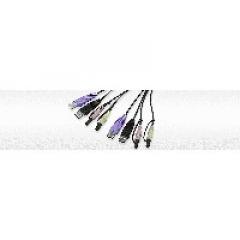 KVM Cable Switch 2-Port USB DVI KVM Switch with Audio ATEN