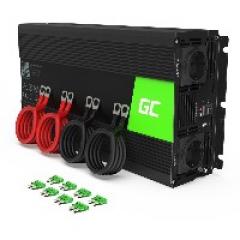 Green Cell KFZ Spannungswandler Power Inverter 12V > 230V 2000/4000W Black