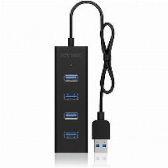 HUB 4Port ICY BOX passiv Aluminium Black