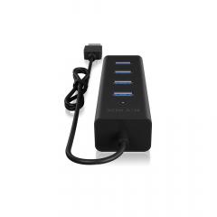 HUB 4Port ICY BOX passiv Aluminium Black
