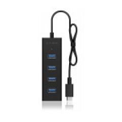 HUB 4Port ICY BOX passiv Black