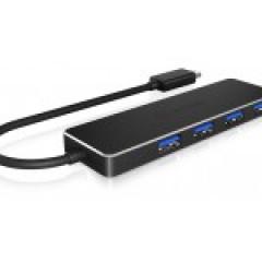 HUB 4Port ICY BOX SuperSpeed passiv Black