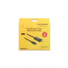 KAB USB-C > HDMI (ST-ST) 1m 4K 30Hz DeLOCK Black