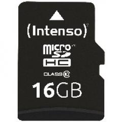 16GB Intenso MicroSDHC 20MB/s +Adapter