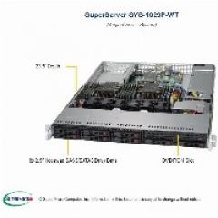 Barebone Server 1U Dual 3647 8 Hot-swap 2.5 600W Platinum SuperServer 1029P-WT